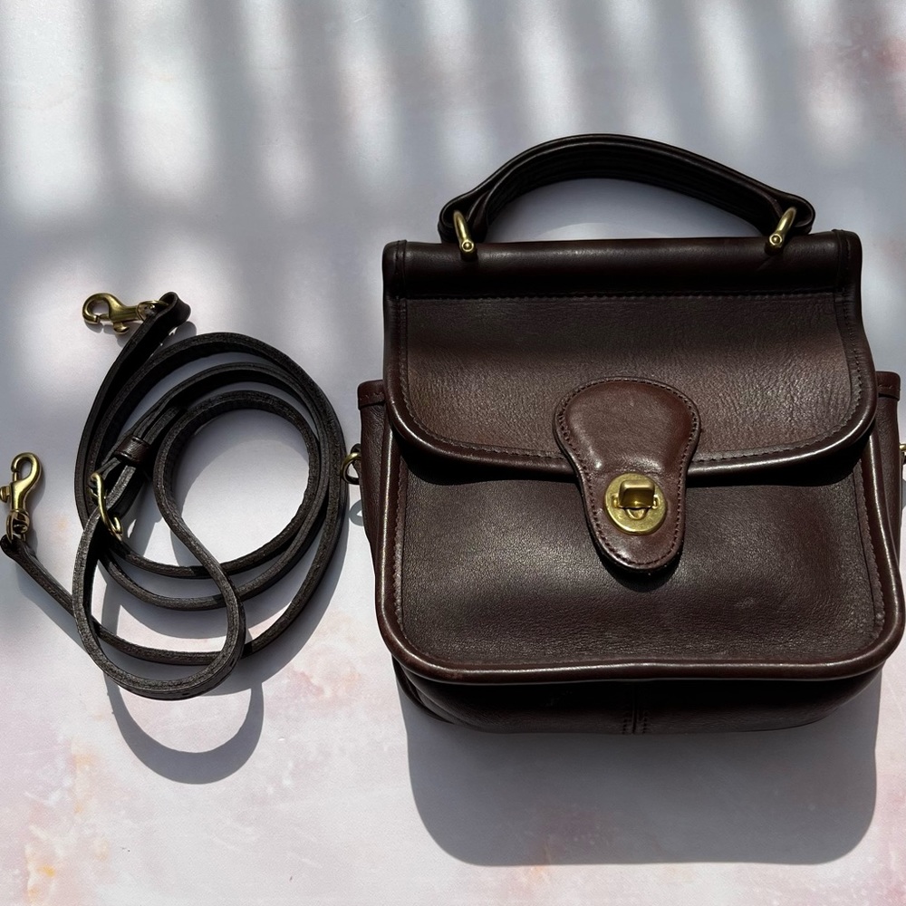 RARE Vintage Coach Winnie Bag in Mahogany Brown